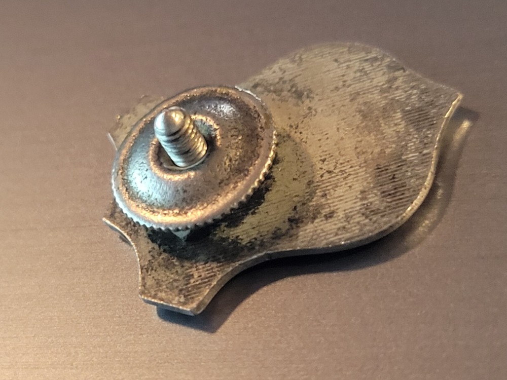 Vintage Metal PN Button Stud Lapel Pin