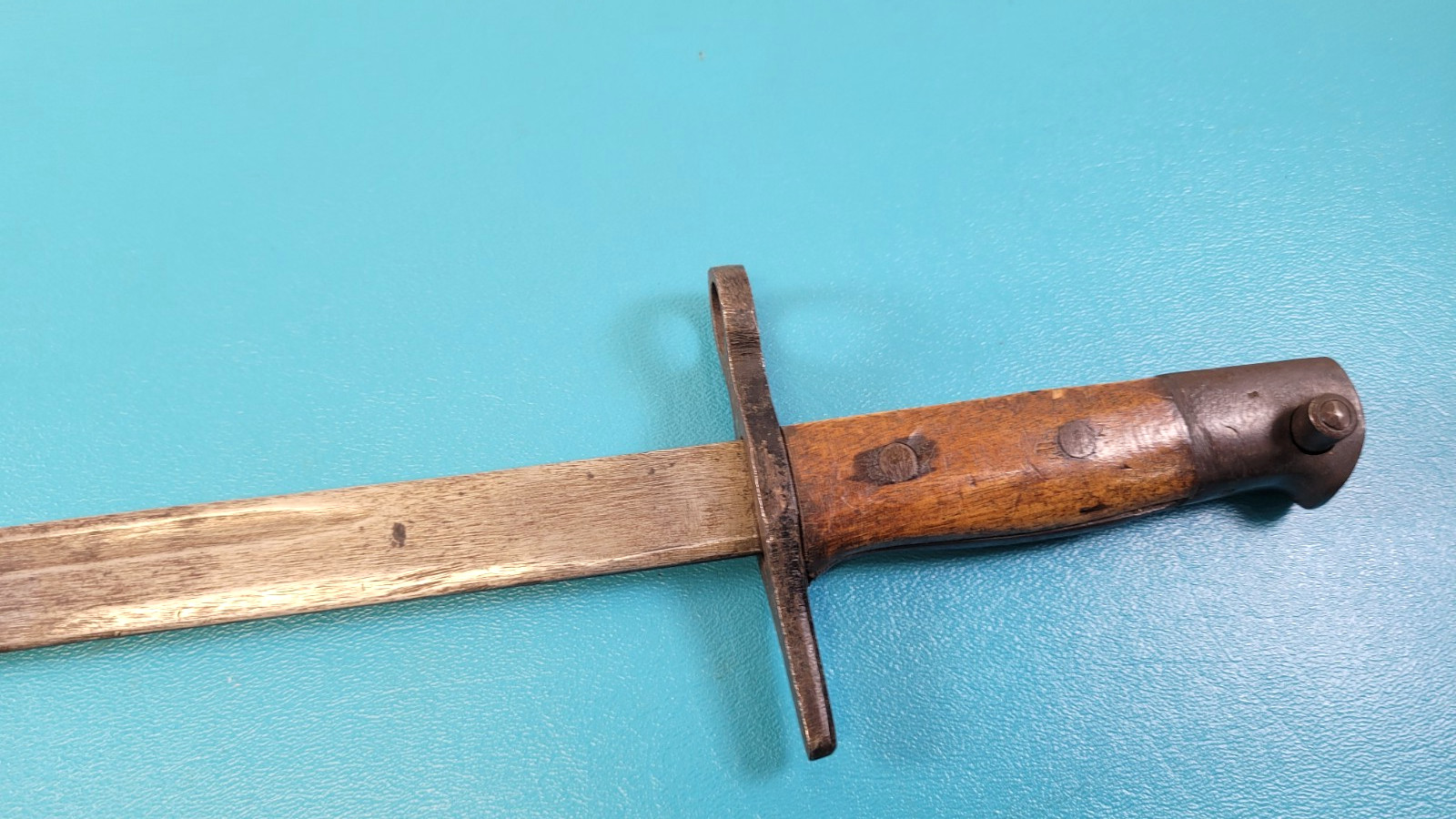 Late War WWII Japanese Type 30 Training Bayonet Pommel # 12 TR685