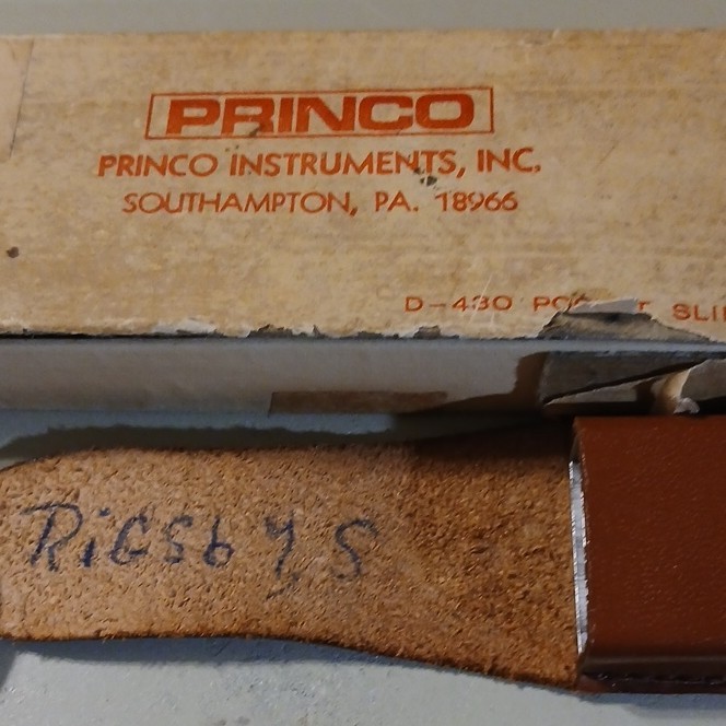 Princo D-430 Pocket Sling Psychrometer Analog 30-120°F with Case