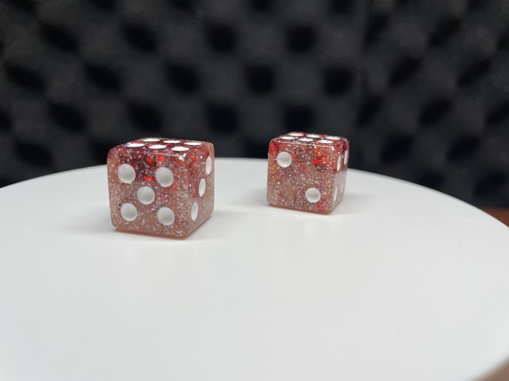 Dice Valve stem Caps & Brake Cable End Caps Set Handcrafted