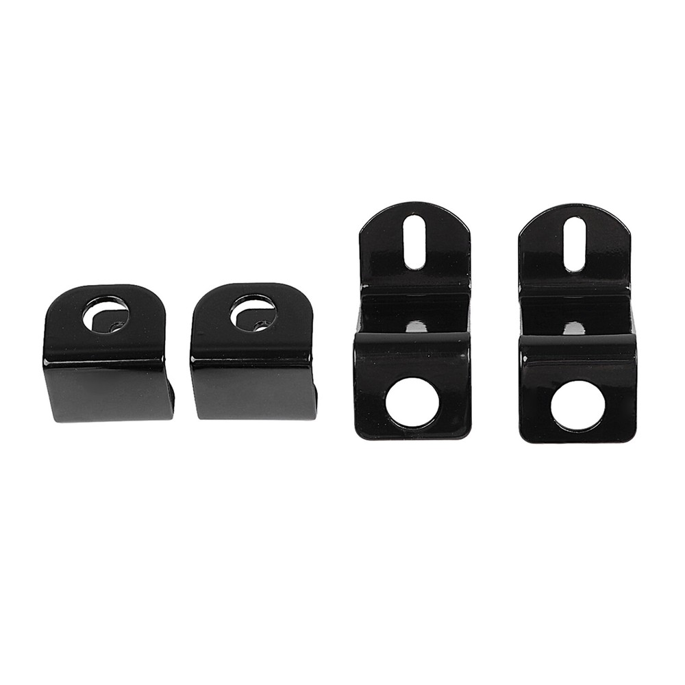 Black Saddlebag Locks Security Mounting Bracket Kit For Harley Electra Glide FLH