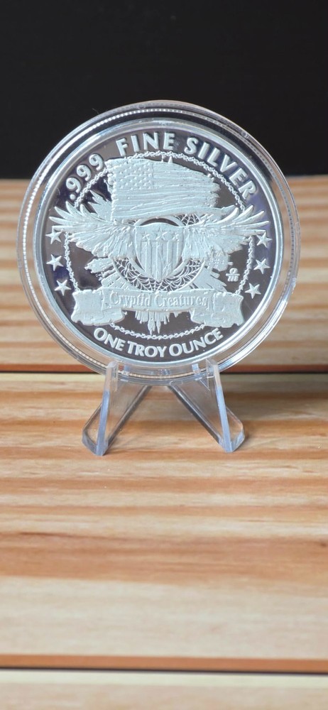 Rogue Island Mint ~ Cryptid Creatures Drop Bear 1 oz .999 Silver Proof ~ COA