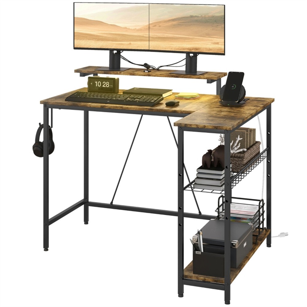 Office Computer Desk (Swiship-Ship)（Prohibited by WalMart）