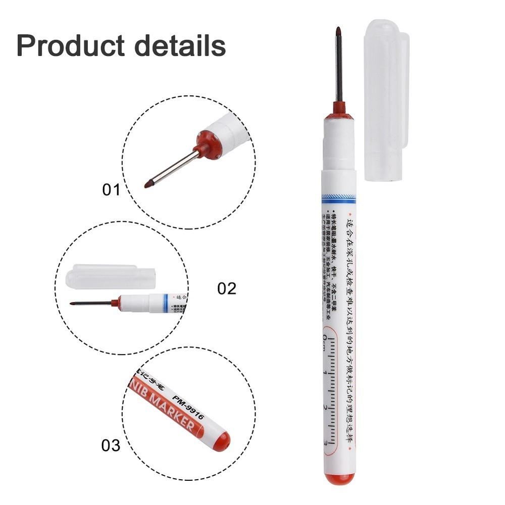 Versatile Multifunctional Marker Pen for Precise Positioning in For Woodworking