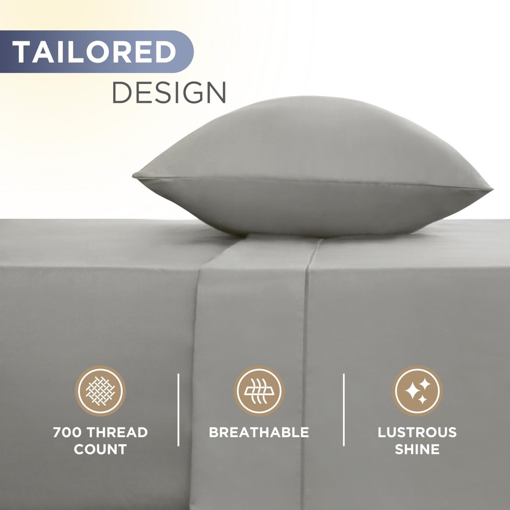 Martex T700 Sheets Pair, Standard Pillowcase, Limestone 2 Count