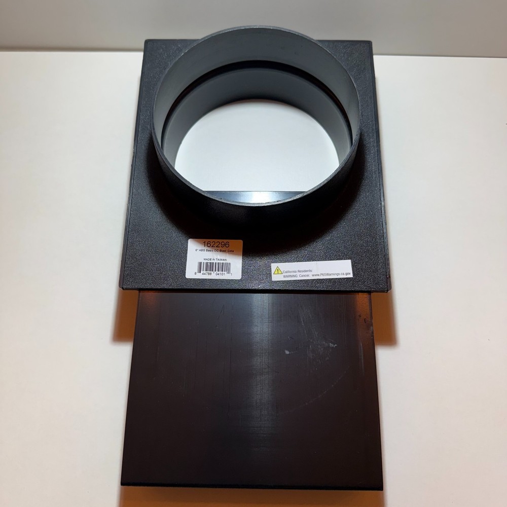 6” WoodRiver ABS Basic Dust Collection Blast Gate DC Shop Fitting