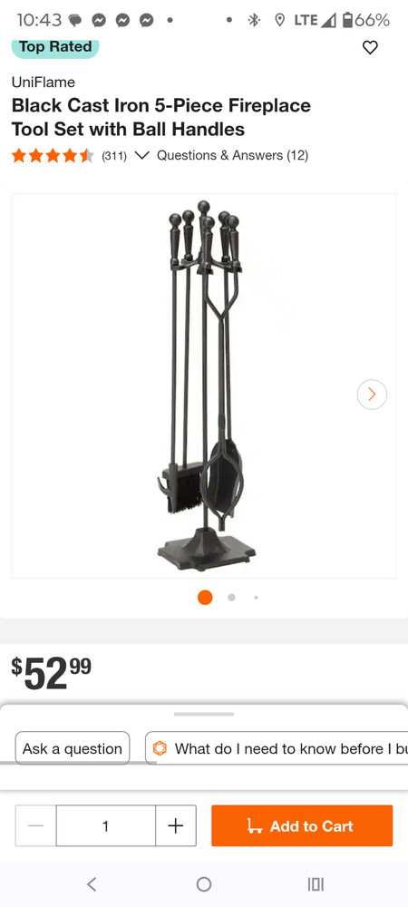 fireplace tool sets new