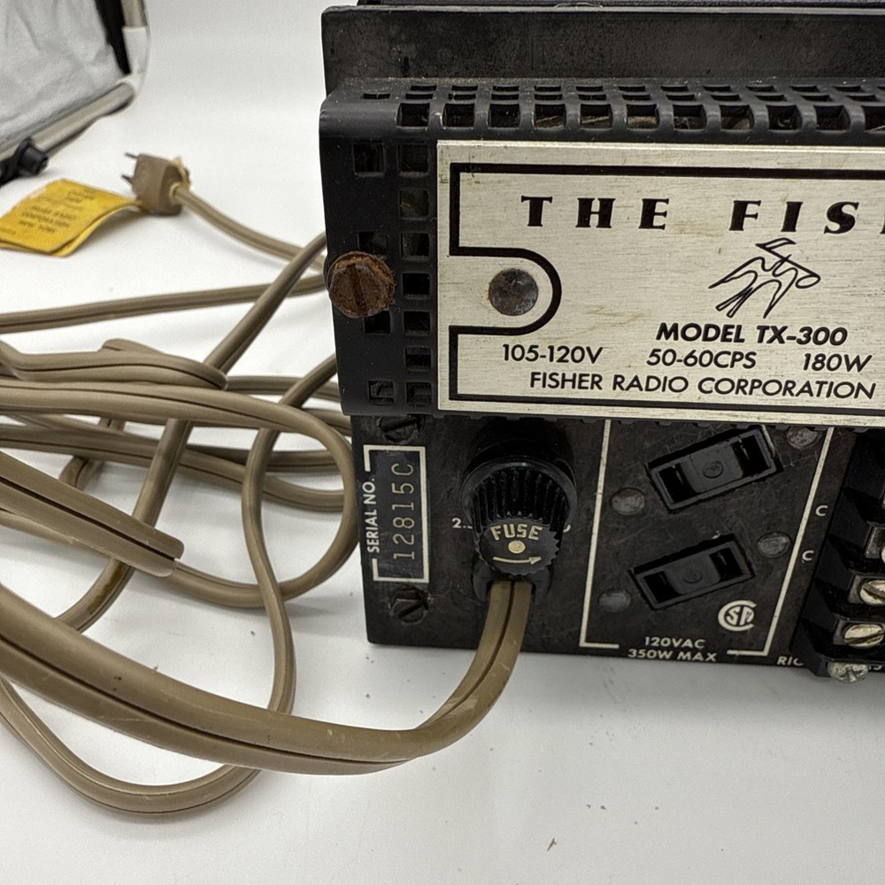 Fisher TX 300 Transistor Control Amp Integrated Amp Powers On Unable To Test