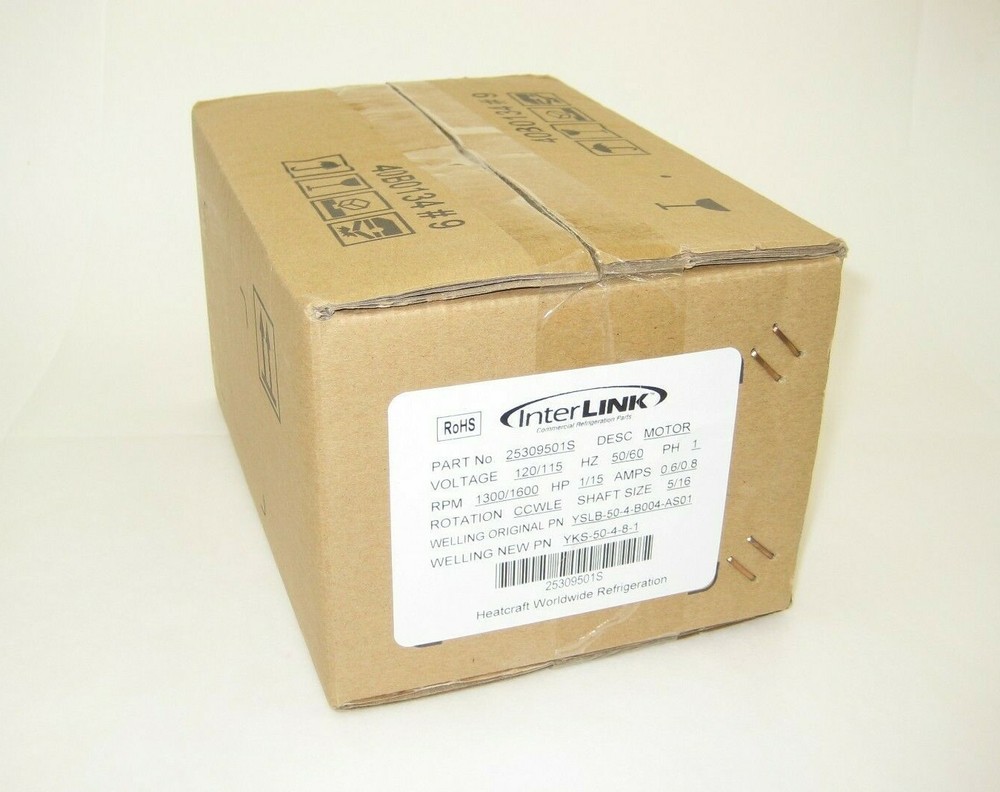 Heatcraft Interlink 25309501S Evaporator Motor