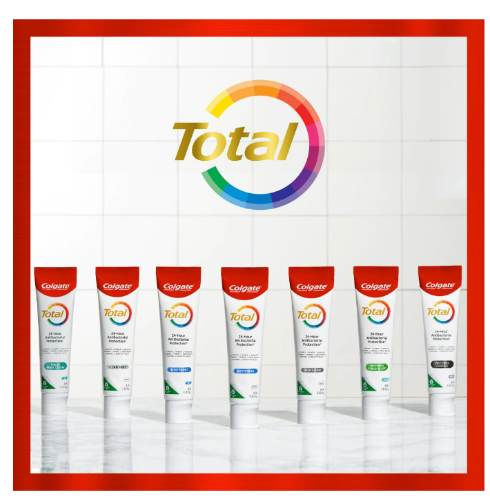 Colgate Total Deep Clean Toothpaste, Whitening Toothpaste, Mint, 2 Pack, 5.1 Oz.