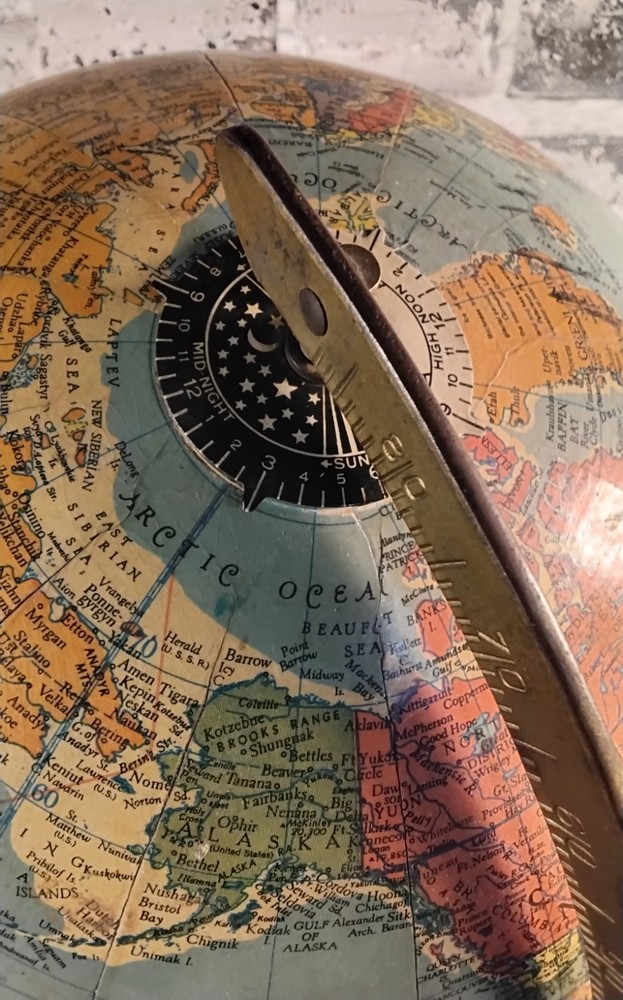 Vintage 1950's Replogle Reference 10 Inch World Globe