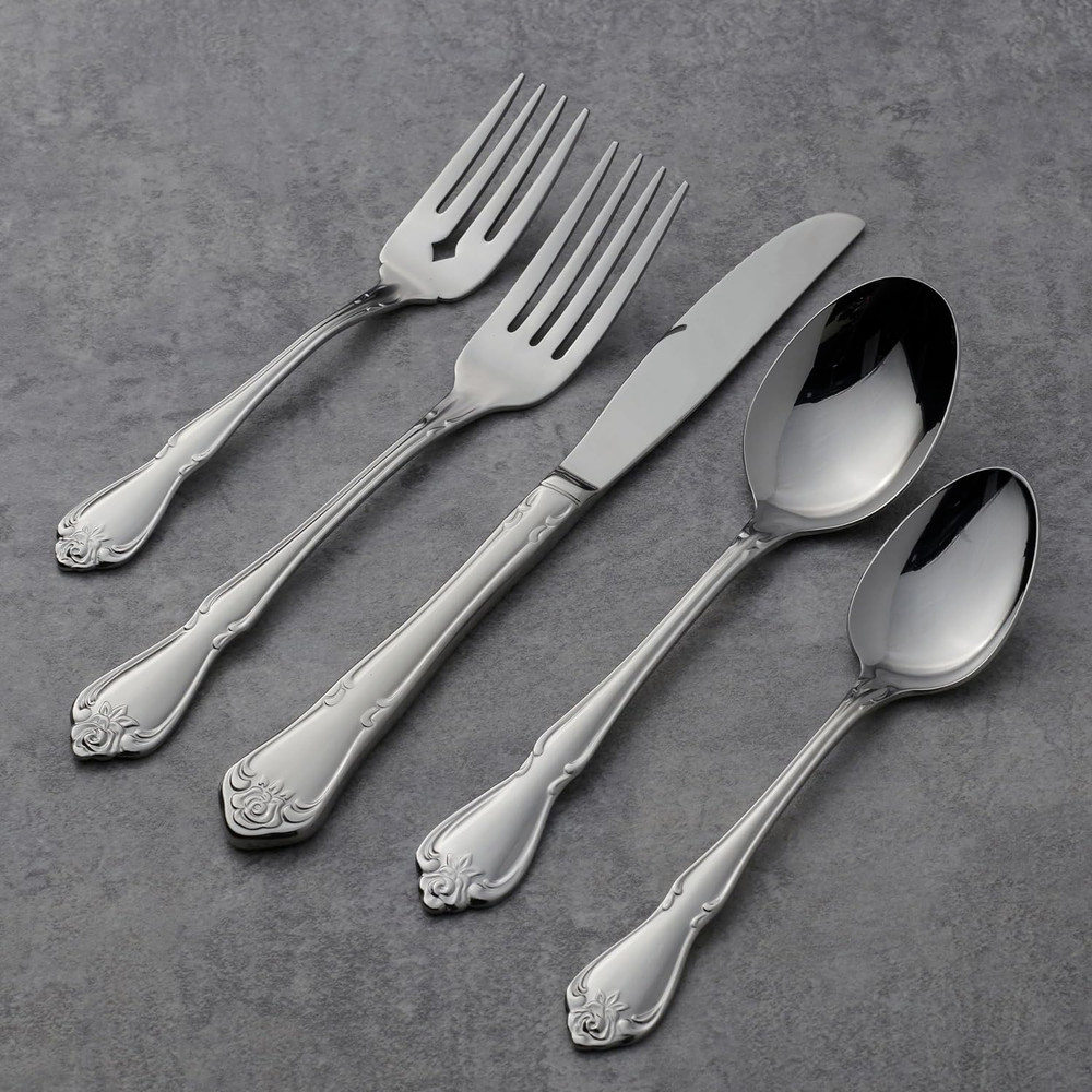Oneida True Rose 5 Piece Place Setting