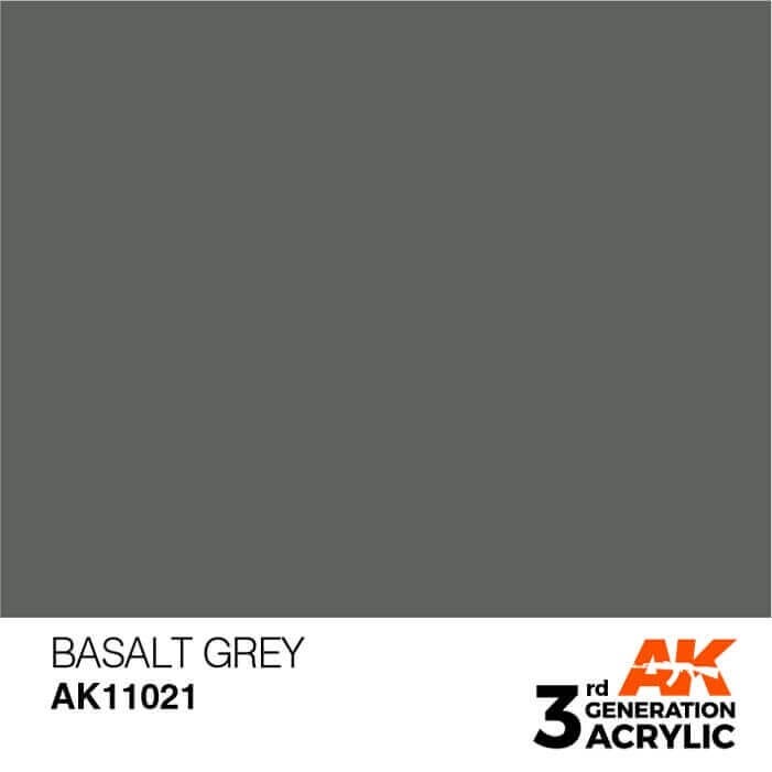 AK Interactive 17ml Bottle Basalt Grey 3rd Gen Acrylic Paint AK11021