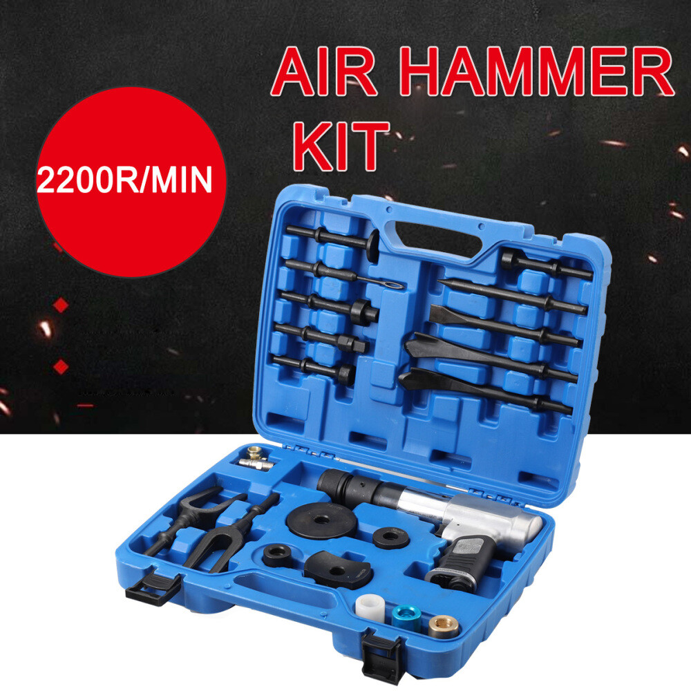 Air Hammer Chisel Tool Set Multi-functional Pneumatic Hammer Retainer 2200r/min