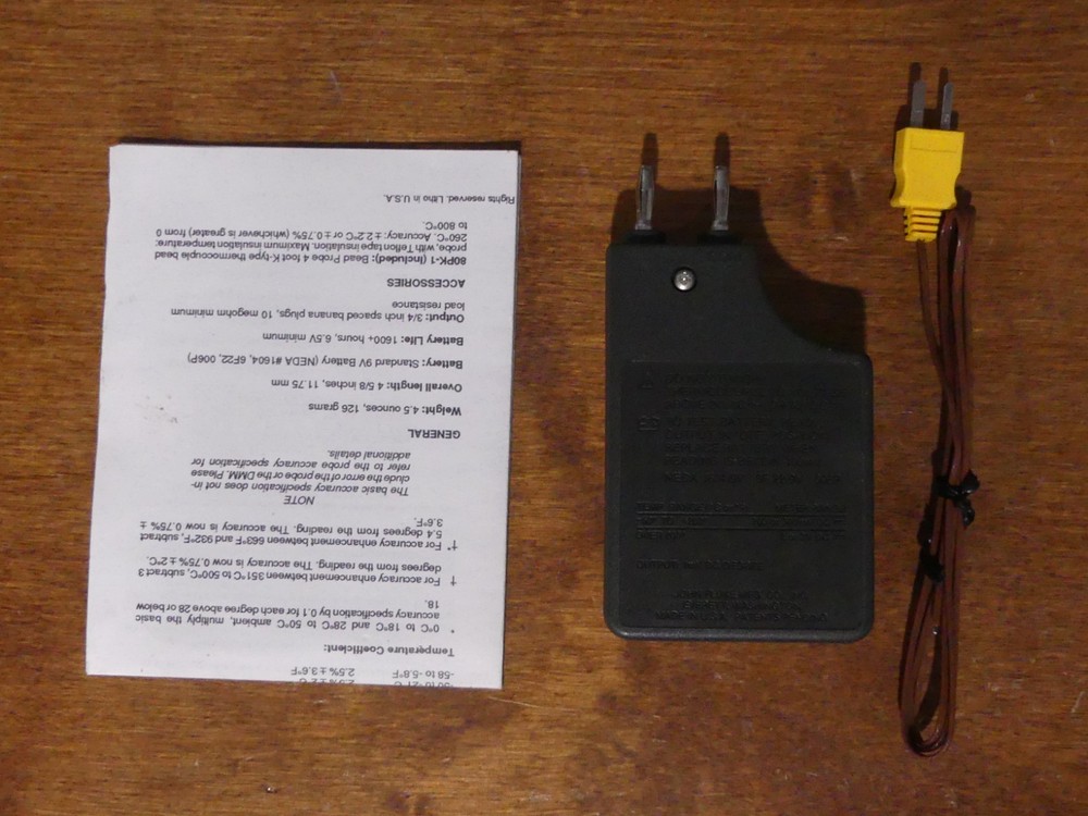 Fluke 80PK-3A Type K Thermocouple Surface Probe w/ 80TK Module