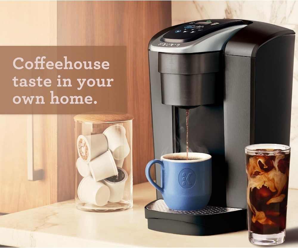 Versatile K-Elite Single Serve K-Cup Coffee Maker - Customizable Brew Experience