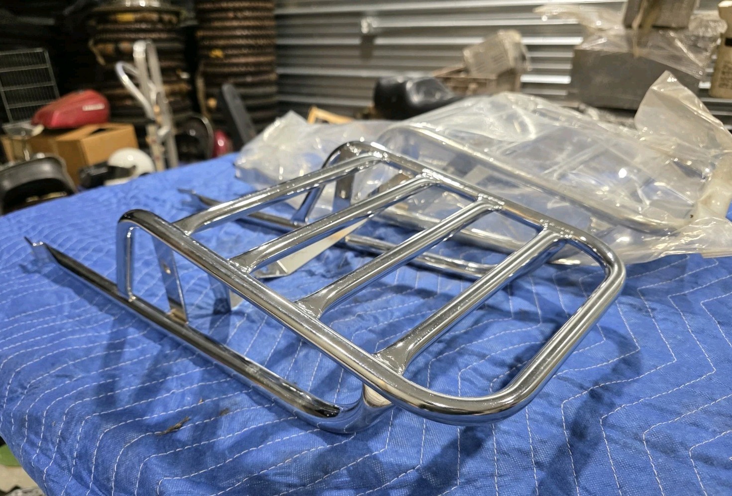 1971 1972 1973 NOS Honda CB350 CB CL 350 CL350 Chrome Rear Luggage Rack Carrier