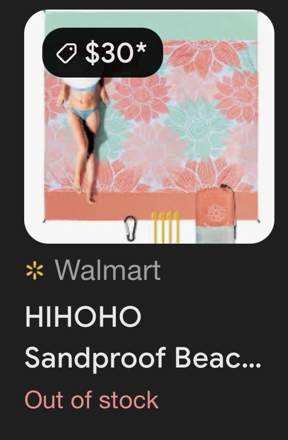 Hihoho Sandproof Beach Mat 79”x83”