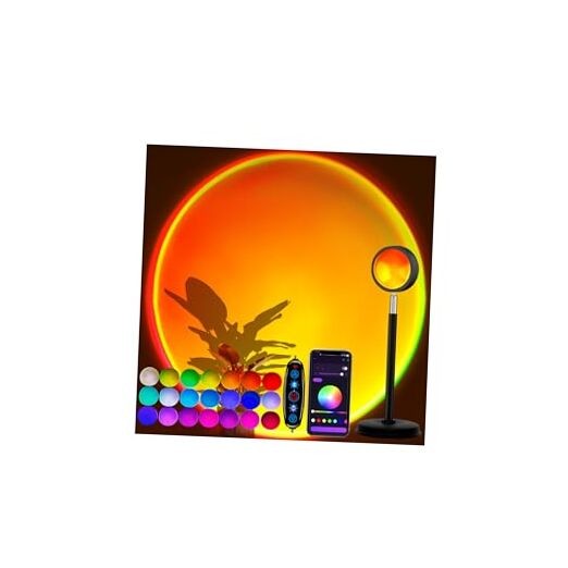Sunset Lamp Projector with APP Control - 2Color Changing LED Sunset Light80° 1