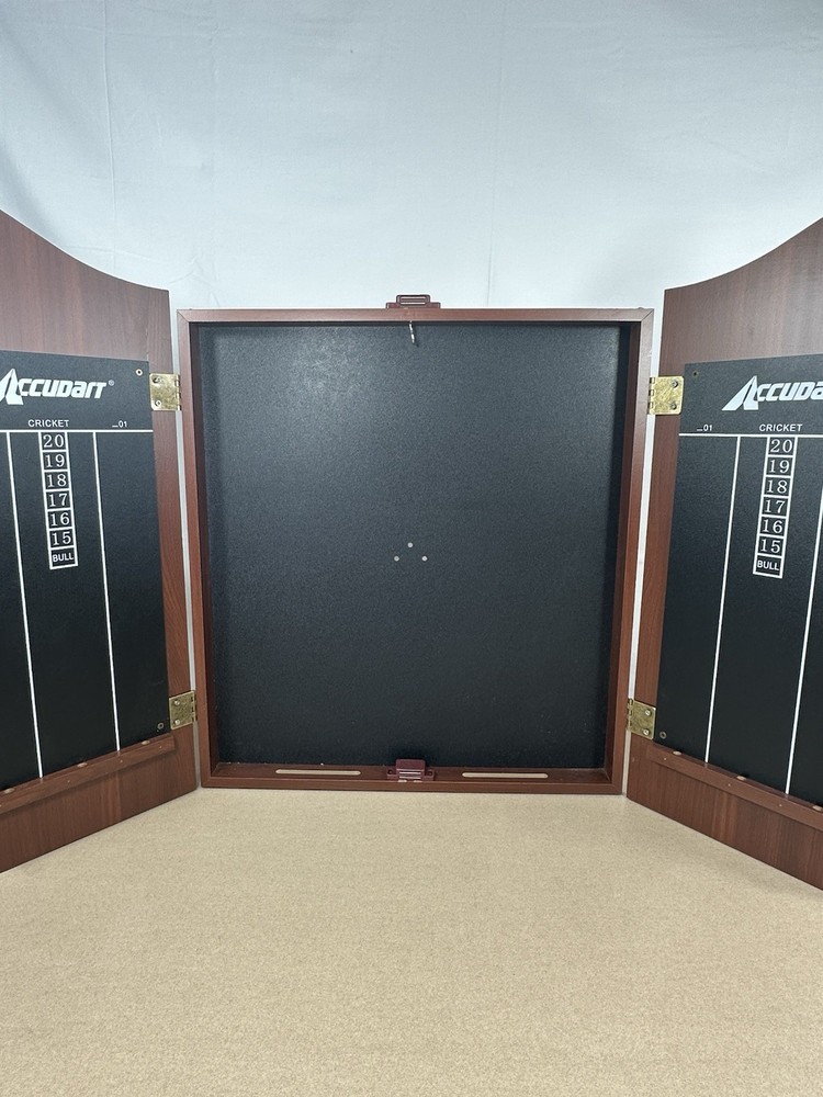 Accudart Solid Wood Classic Dartboard Cabinet Set