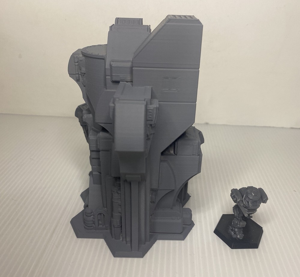 Spaceport Launch Facility w/ Hex Base, Tabletop War Game Terrain Battletech 6mm
