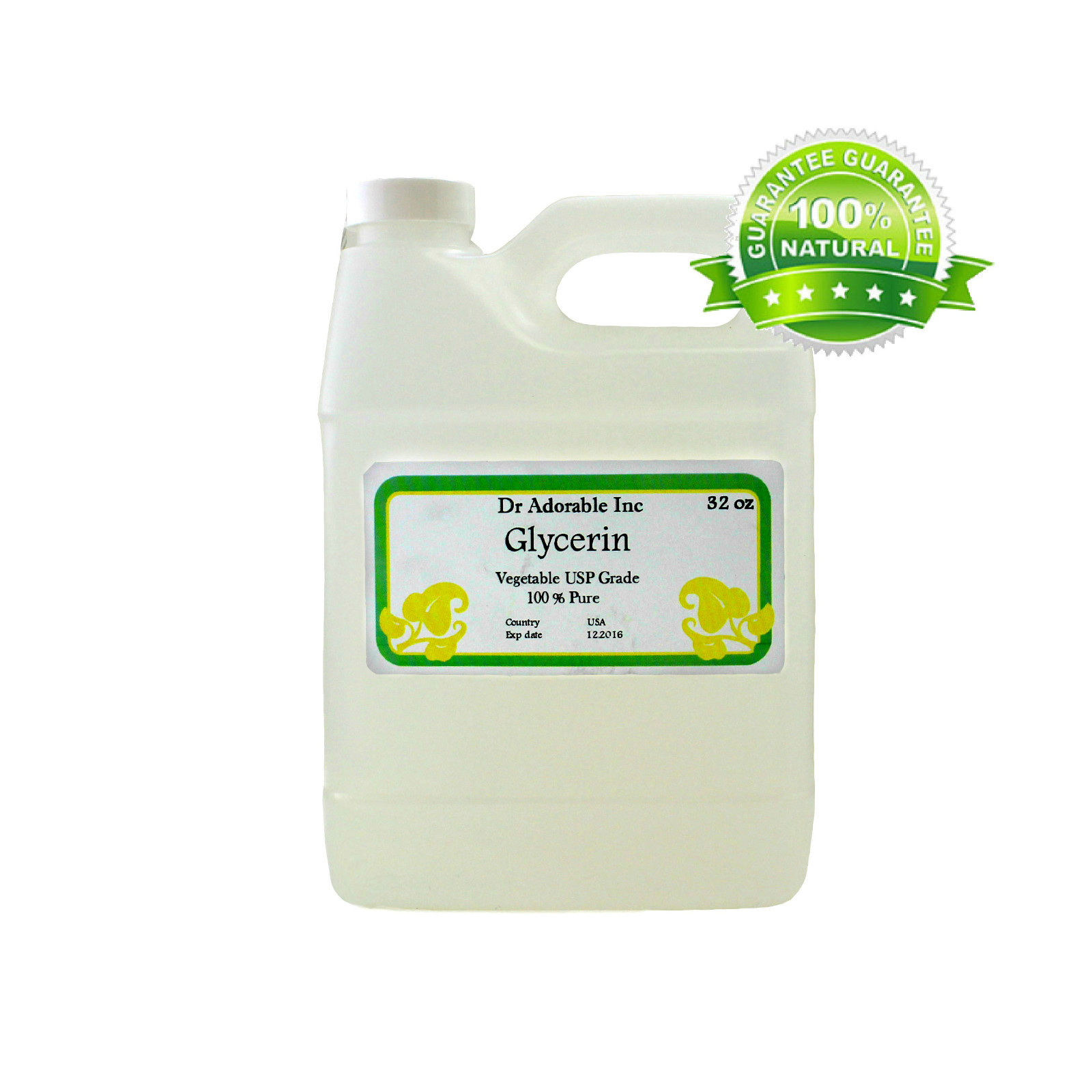 PURE VEGETABLE GLYCERIN/ GLYCERINE USP 100% GRADE FOR FREE SHIPPING