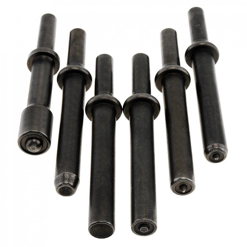 6Pcs Steel Solid Impact Head Bits for AIR CHISEL PUNCH HAMMER Bolt Removal Tool