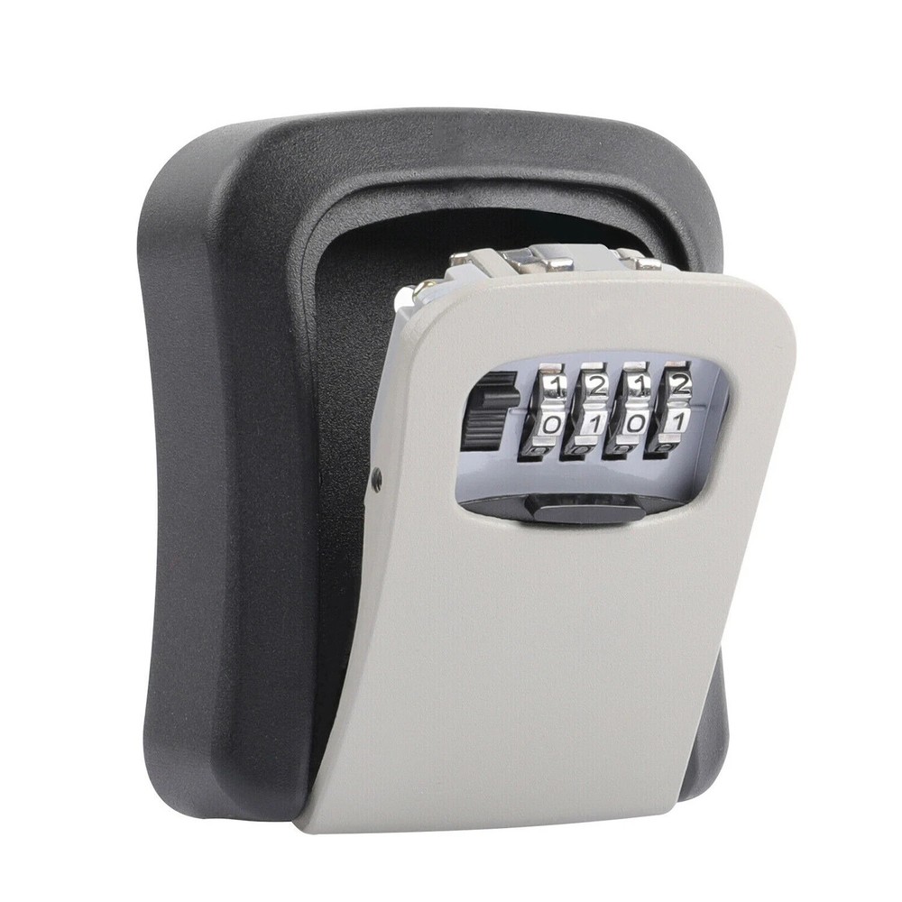 4 Digit Key Safe Lock Box Combination Wall Mount Security Storage Case Organizer