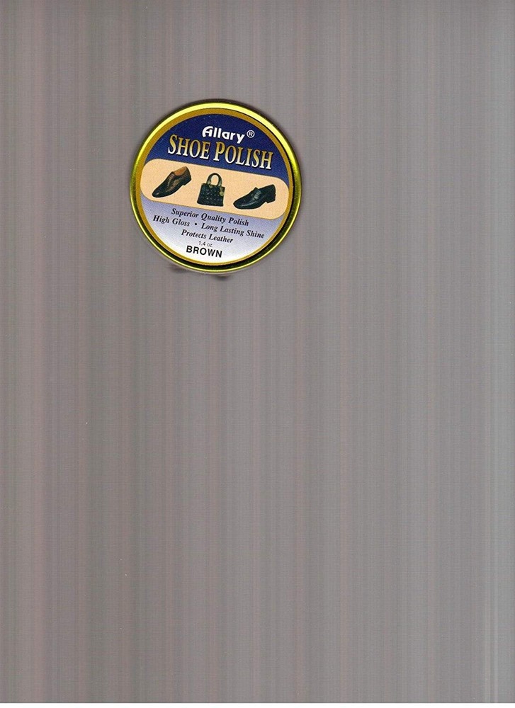 Shoe Polish, Brown, 1.4 Oz