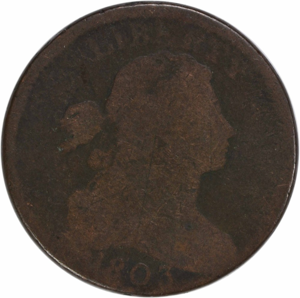 1803 Large Cent AG Uncertified #326