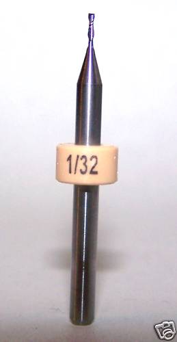 1/32" (.0312") CARBIDE END MILL 2 FLUTE KYOCERA 1600.0312.120 (5 PACK)