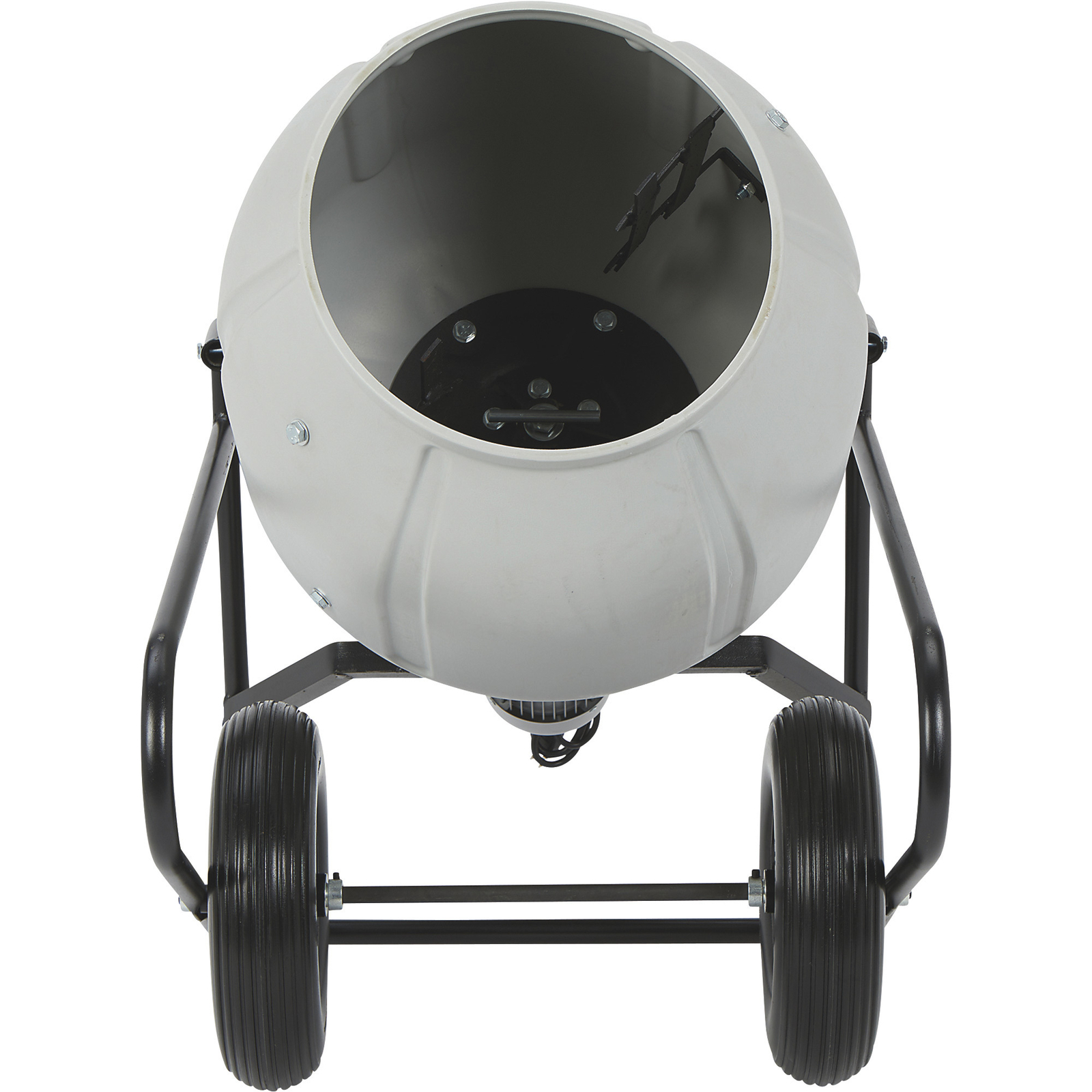 Klutch Electric Cement Mixer, 3.5 Cu. Ft. Poly Drum, 1/2 HP, 120V Electric