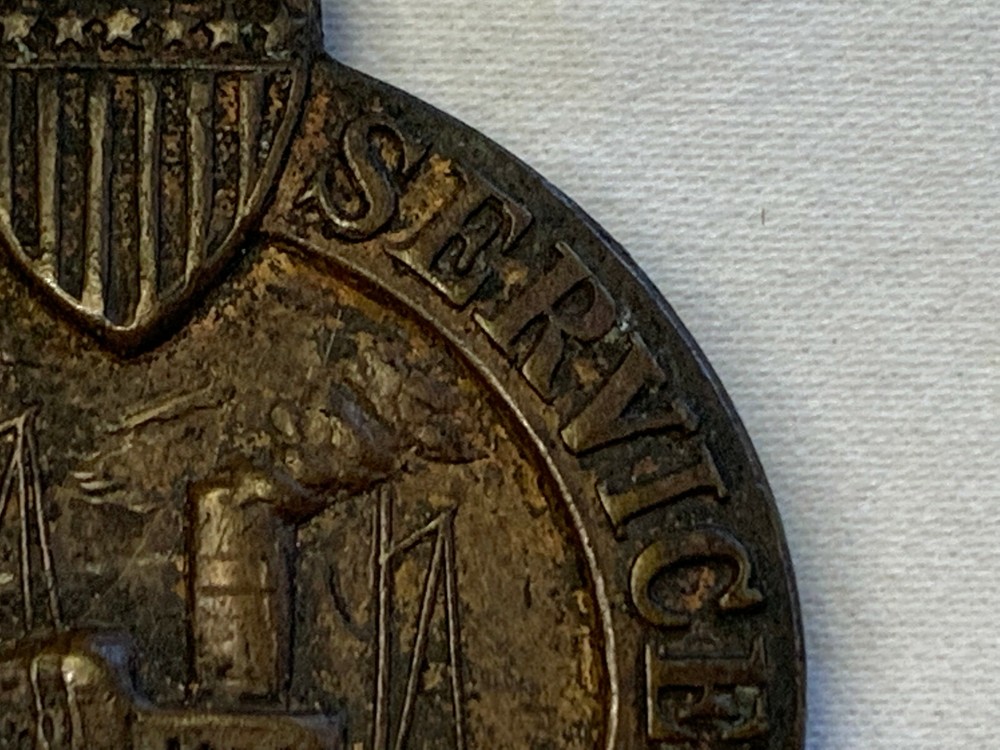 WWI War Service Ship Building Pin
