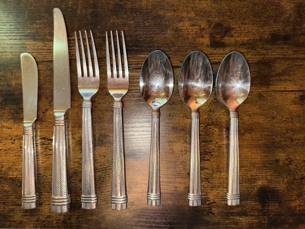 Ralph Lauren Wainwright Herringbone Japan 1991 Flatware/Silverware - RARE