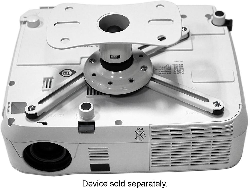 Kanto - Universal Projector Ceiling Mount - White