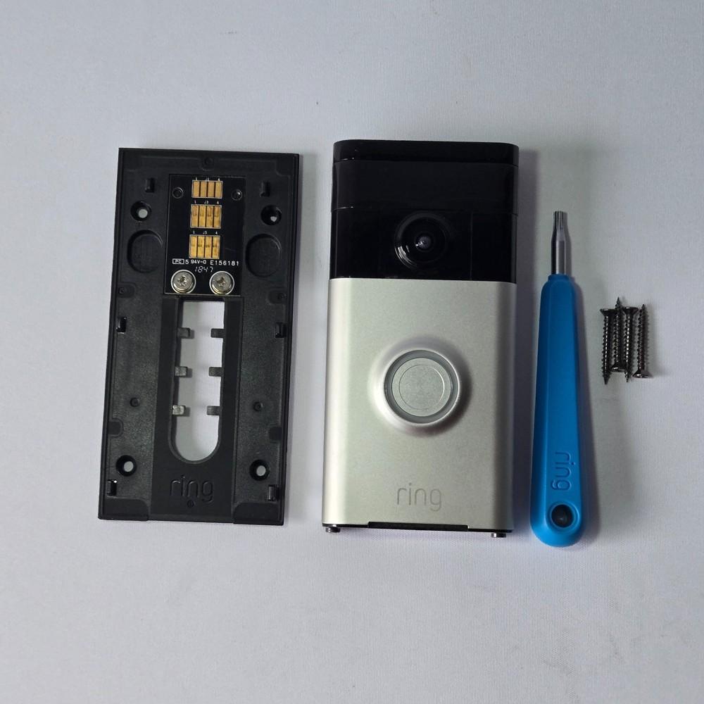 Ring Video Doorbell Smart Security Camera With Mount Kit