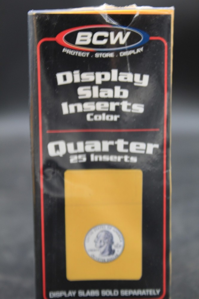 BCW Quarter Display Slab Insert- White Foam Insert 160 total sleeves