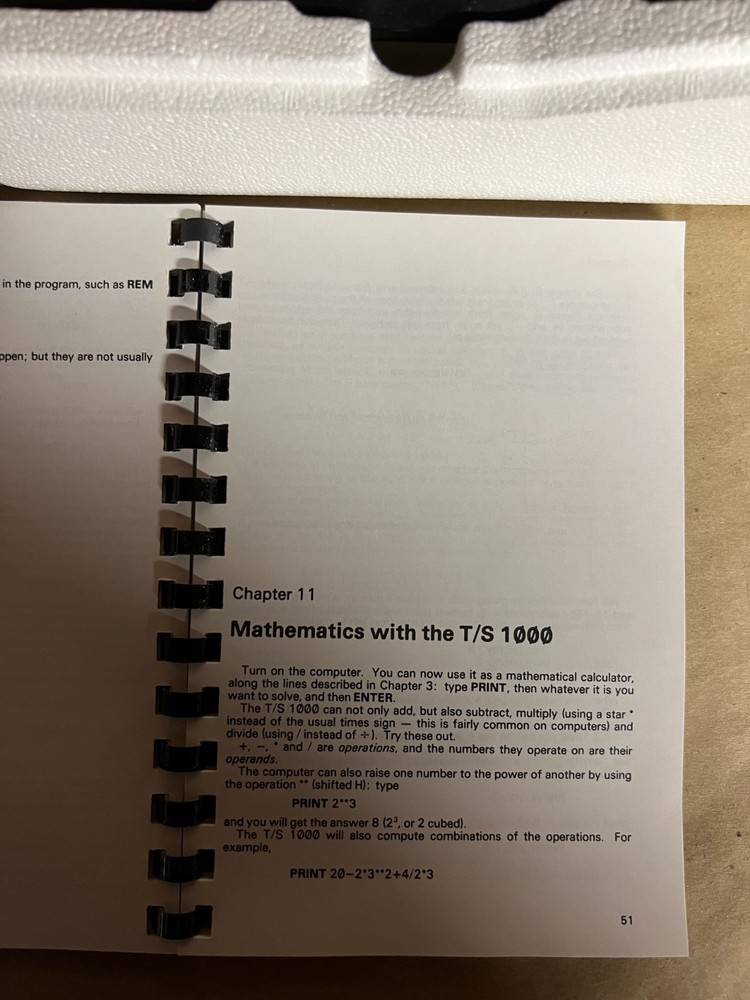 Timex Sinclair 1000 Vintage Personal Computer w Box and Manual Untested