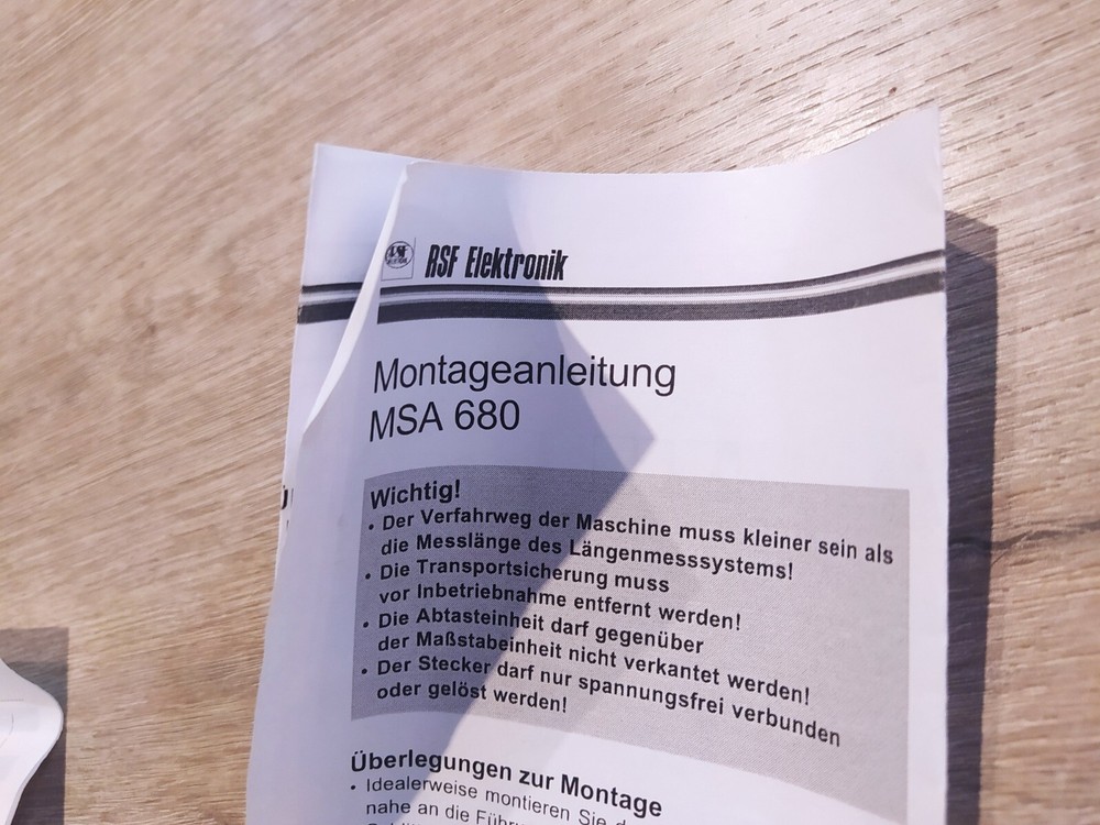 RSF ELEKTRONIK MSA 680 680.03P LINEAR ENCODER [NEW]