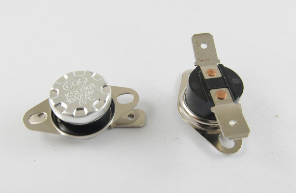 5pcs KSD301 Temperature Controlled Switch Thermostat 75°C N.O. Normal Open