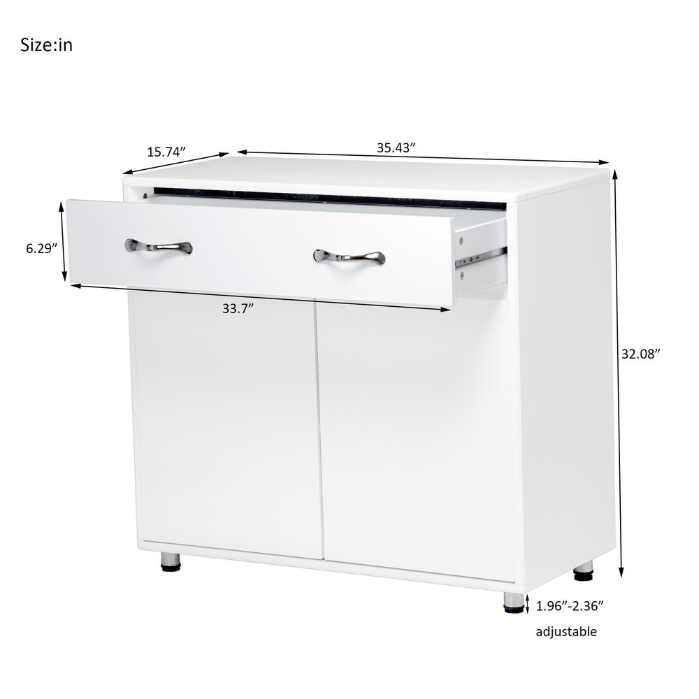 Kitchen Storage Cabinet Buffet Server Table Sideboards w/Drawer for Dining Room