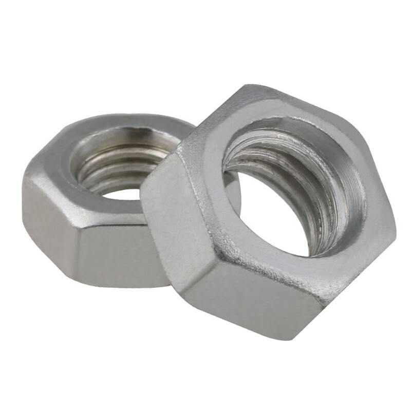 Whitworth (BSW) Thread Hex Full Nuts - 304 A2 Stainless Steel Multiple Sizes