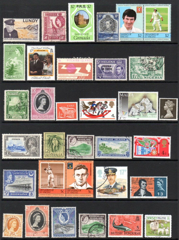 British Commonwealth mounted mint and used selection 52