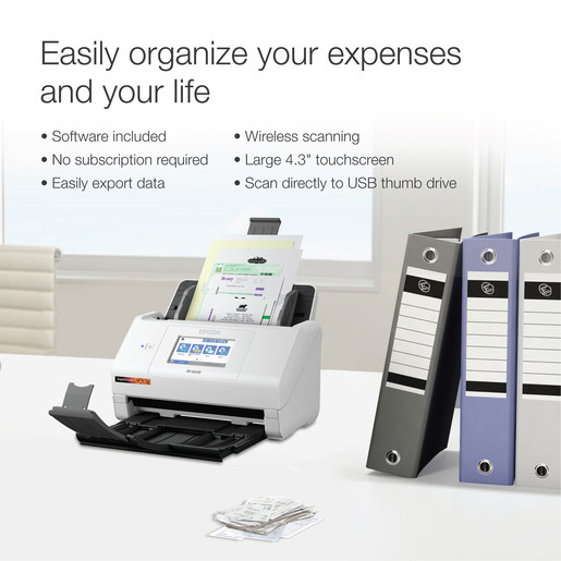 Epson RapidReceipt RR-600W Wireless Scanner - Certified Refurbished