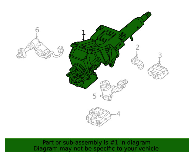 Genuine GM Steering Column 84143308
