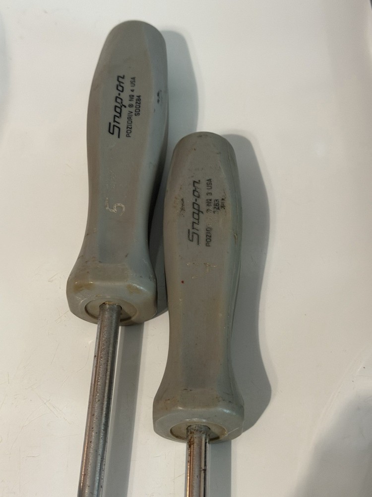 Snap On Hard Handle Pozi Drive Screwdriver Set