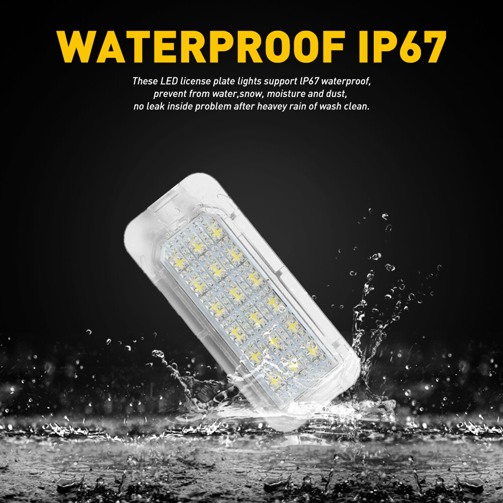 2x For Ford Escape 2013-19 LED License Plate Light Tag Lamp Assembly Replacement