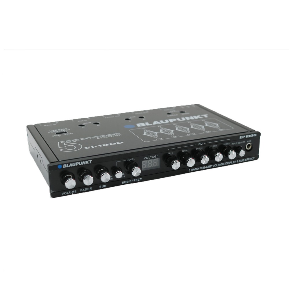 BLAUPUNKT EP1800 CAR AUDIO 5 BAND EQUALIZER WITH VOLTAGE DISPLAY SUB EEFECT
