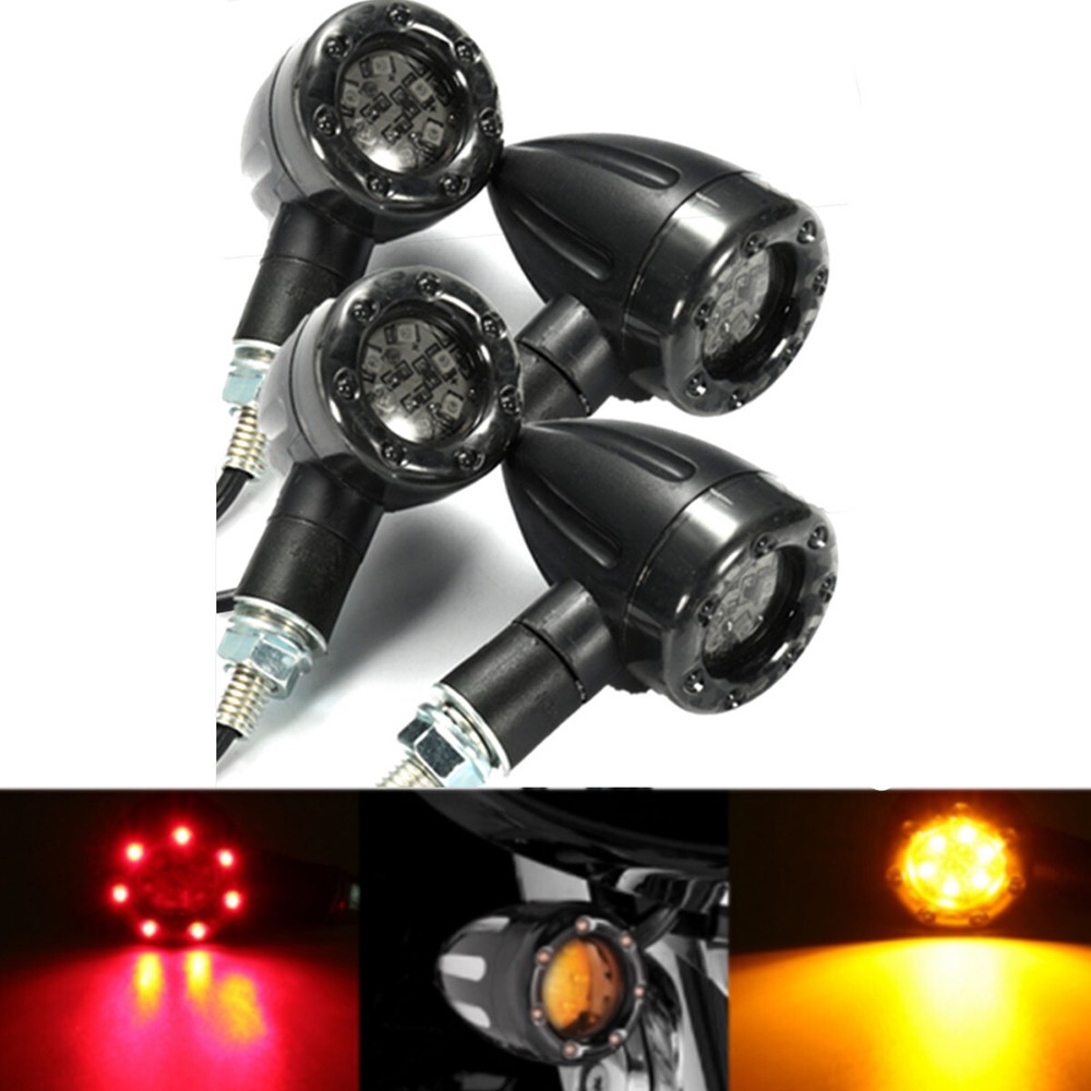 4X Turn Signal Lights FOR Honda Shadow VLX 600 Shadow ACE/ Aero/ Spirit 750 1100