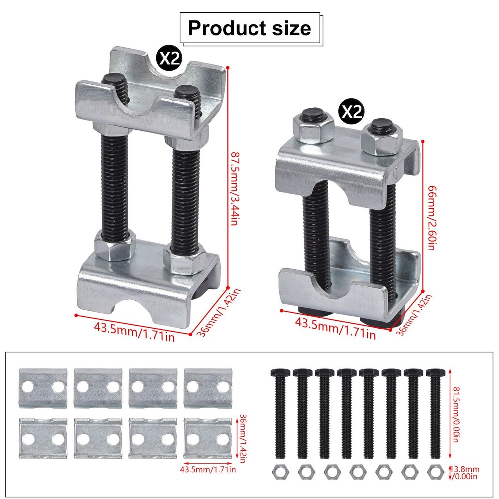 4 Set 2-Way Adjustable Lift Or Lower Spring Spacer Coil Spring Compressor Tool